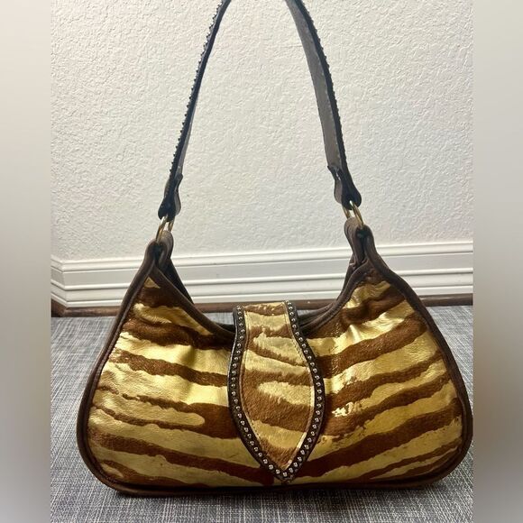 Double J Saddlery Zebra Print Shoulder/Handbag - Picture 1 of 16